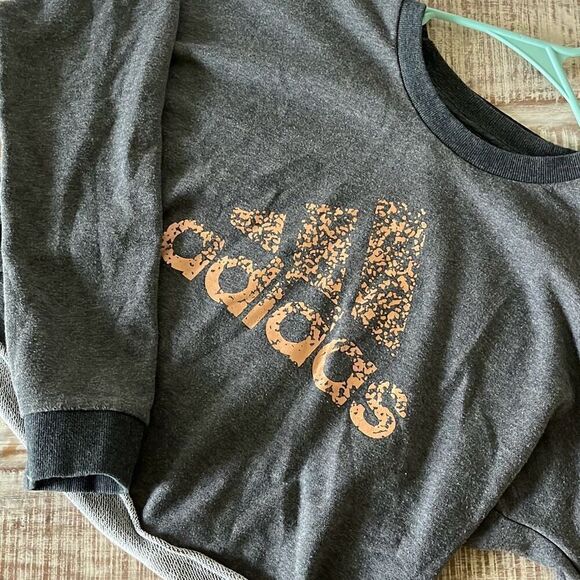 ADIDAS Women's Cropped Sweatshirt - Picture 1 of 10